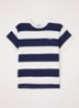 T-shirt met streepprint - Donkerblauw