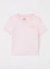 T-shirt met streepprint - Lichtroze