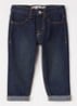 Tapered jeans met steekzakken - Indigo