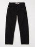 Tapered loose fit jeans met lichte wassing - Beige