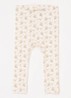 NBFGago ribgebreide legging in  katoenblend - Gebroken wit
