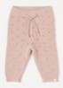 NBNLaguna grofgebreide babybroek met opengewerkt dessin - Roze