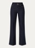 High waist flared fit jeans met gekleurde wassing - Wit