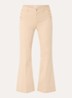 High waist flared fit pantalon met steekzakken - Beige