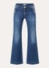 High waist flared jeans met medium wassing - Indigo