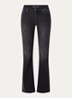 High waist flared jeans met steekzakken - Donkergrijs