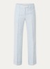 High waist wide fit pantalon met gemêleerd dessin - Lichtblauw