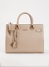 Medium handtas met afneembare schouderriem - Creme