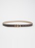 Reversible riem met logoprint  - Hazelnootbruin