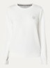 Sweater met logo en ronde hals - Wit