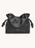 Flamenco clutch van kalfsleer - Zwart