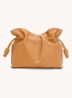 Flamenco clutch van kalfsleer - Camel