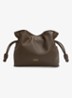 Flamenco Mini clutch van kalfsleer - Donkerbruin