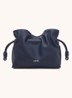 Flamenco Mini clutch van kalfsleer - Donkerblauw