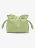 Flamenco Mini clutch van kalfsleer - Lichtgroen