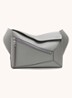 Puzzle Edge Small crossbodytas van kalfsleer - Middengrijs