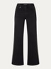 Hypersoft high waist flared jeans met steekzakken - Zwart
