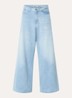 Marlene high waist wide fit broek - Lichtblauw
