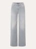 Palazzo high waist flared fit jeans met medium wassing - Grijs