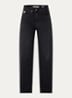 Skater Loose-Z mid waist loose fit jeans met steekzakken - Zwart