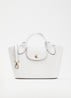 Épure crossbodytas XS van leer met afneembare schouderriem - Wit