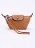 Le Pliage clutch XS van leer - Cognac