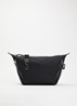 Le Pliage Energy crossbodytas M van canvas met afneembare schouderriem - Zwart