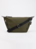 Le Pliage Energy crossbodytas M van canvas met afneembare schouderriem - Legergroen