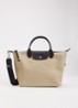 Le Pliage Energy handtas S met leren details - Beige