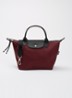 Le Pliage Energy handtas S met leren details - Bordeauxrood