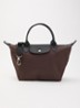 Le Pliage Energy handtas S met leren details - Chocoladebruin
