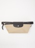 Le Pliage Energy heuptas M van canvas met leren details - Donkerbeige