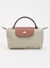 Le Pliage handtas met leren details - Grijs