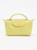 Le Pliage One handtas met leren details - Lime