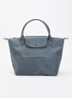 Le Pliage One handtas S met leren details - Antraciet