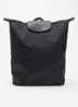 Le Pliage One rugzak M met leren details - Zwart