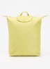 Le Pliage One rugzak M met leren details - Groen