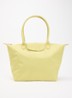 Le Pliage One schoudertas L met leren details - Lime