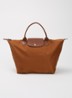 Le Pliage Original handtas M met leren details - Cognac