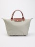 Le Pliage Original handtas M met leren details - Donkergrijs