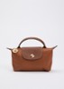 Le Pliage Original handtas met leren details - Cognac