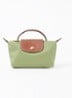 Le Pliage Original handtas met leren details - Groen