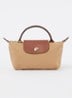 Le Pliage Original handtas met leren details - Camel