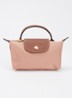 Le Pliage Original handtas met leren details - Oudroze