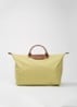 Le Pliage Original reistas L met leren details - Lime