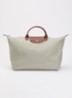 Le Pliage Original reistas L met leren details - Grijs
