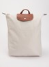 Le Pliage Original rugzak M met leren details - Creme
