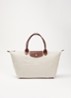 Le Pliage Original schoudertas L met leren details - Ivoor