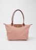 Le Pliage Original schoudertas M met leren details - Oudroze