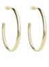 Creole Oval oorringen van zilver - Goud